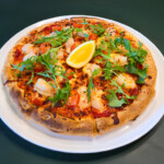 Garlic chilli Shrimp Pizza